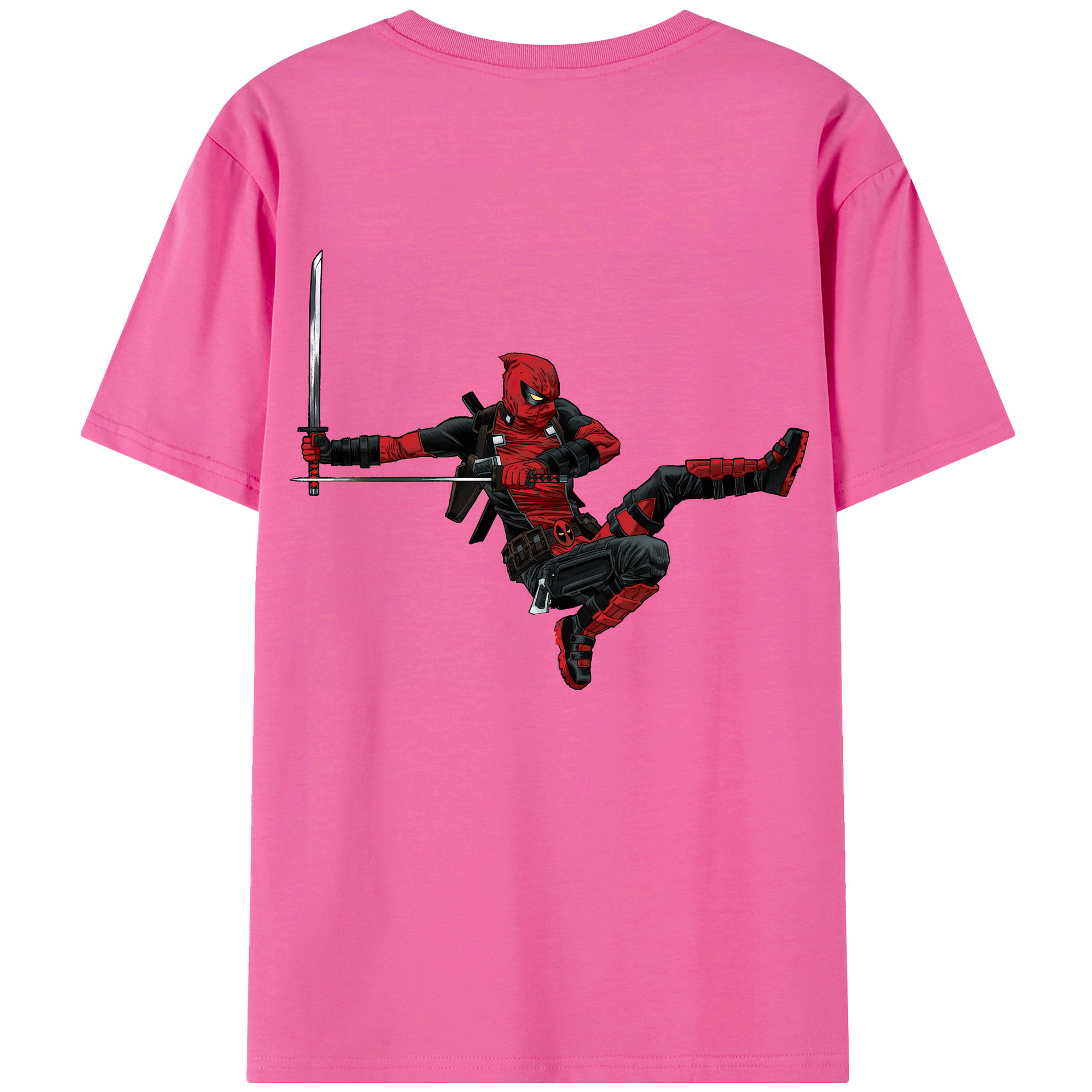 （画像用） Deadpool デッドプール レディース半袖Tシャツ(バックプリント)